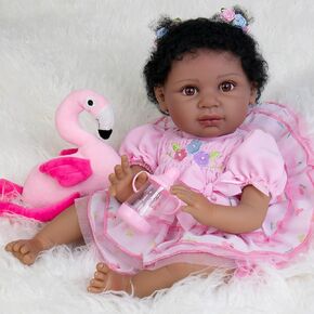 Reborn Baby Dolls Clothes Girl Colorful Doll Clothes 17-22 Inches Girl Doll Clothes and Accessories for Reborn Baby Girls