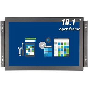 10.1 بوصة شاشة صناعية عالية السطوع 1000 NIT Sunlight دعم قابلة للقراءة HDMI/VGA/USB/BNC ، مكبرات صوت مدمجة مع مكبرات الصوت LCD عرض 1280 × 800 (بدون لمسة ، 10.1 بوصة)