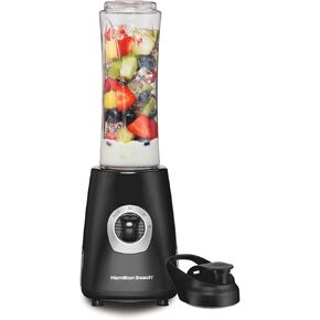 Hamilton Beach Go Sport Portable Blender For Smoothies With 20 Oz. Blend-In Personal Travel Jar, 700 Watt Motor And Stainless Steel Blades For Powerful Blending Performance, Black (51143G)