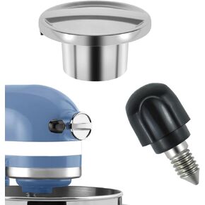 7 Pcs 9709707 Mixer Bottom Rubber Feet and Mixer Hub Accessory, Blender Bottom Pads Feet Replacement Parts and Mixer Hub Caps with Screw for Kit-chen Aid Tilt Head Stand Mixer