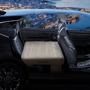 Inflatable Car Air Mattress for Back Seat Cozypad- Universal Fit SUV/Vehicle Bed Pad, TPU Material with Rechargeable Built-in Pump, Portable Camping & Travel Mattress