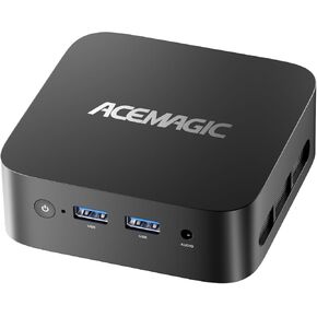 ACEMAGICIAN Mini PC Advanced CPU Twin Lake N150 up to 3.6GHz 16GB DDR4 RAM 256GB SSD Desktop Mini Computer Win 11 Pro (Beat N97/N95) Micro PC 4K Dual Display HDMI WiFi/BT Mini PC N150 for Home/Office