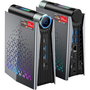 ACEMAGICIAN [Gaming PC] Ryzen Mini PC, AMD Ryzen 7 5875U(up to 4.5Ghz) 16GB DDR4 512GB NVME SSD Mini Desktop Computer, Mini Computers [WiFi6/BT5.2] [4K UHD/RGB Lights/3 Adjustable Mode PC Gaming]