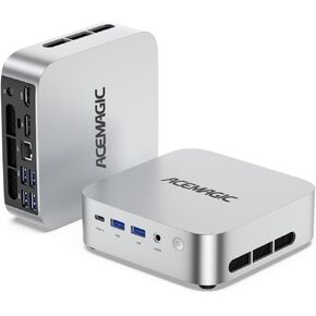 ACEMAGICIAN Mini Gaming PC AMD Ryzen 7 6800H Mini PC 16GB DDR5 512GB SSD Mini Computers (8C/16T, up to 4.7GHz), 4K Triple Display Mini Desktop Computers 3.2 Type-C/LAN 2.5G/BT5.2/WiFi 6/Dual Channel