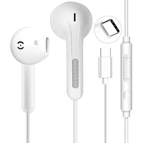 3 Pack USB C Headphones for iPhone 16/15 Pro Max/Plus, Wired Earbuds with Mic & Volume Control, HiFi Stereo Noise Cancelling Type C Earphones Wired for iPad Pro, Samsung Galaxy S23/S22/S21/S20/Ultra