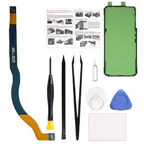 GREEN FUSION for Galaxy S24 Ultra Signal Flex Cable Ribbon Replacement Repair Part, Compatible with S24Ultra 5G SM-S928U, with Toolkit, Instruction