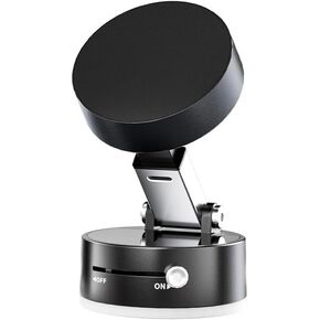 Magnetic Phone Holder, Adjustable Suction Mount Stand, Black