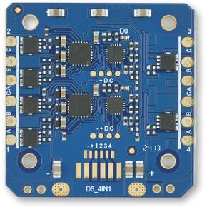 Aero Selfie 6A 4in1 ESC للطائرات بدون طيار الصغيرة مع MCU 32 بت ، ودعم PWM ، وحماية المماطلة ، والتبريد الطبيعي ، و 6 أ لكل قناة ، والضوء مثل 5.4 جم ، وتوافق مع بطارية ليثيوم 3S