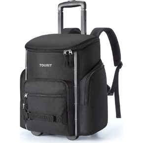 TOURIT Rolling Cooler Backpack: Leakproof Waterproof Insulated 36 Cans Beach Cooler with Wheels and Handle Outdoor Camping Picnic Travel