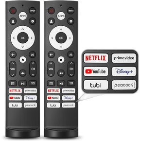 【Pack of 2】 for Hisense TV Remote Replacement, Compatible with Hisense Google UHD ULED QLED 4K Smart TVs