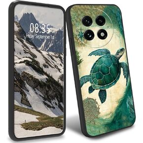 TPU Case for OnePlus 13 5G Slim Black Soft TPU Phone Case Shockproof Anti-Drop Full Body Protection Cell Phone Cover for OnePlus 13 5G,Turtle