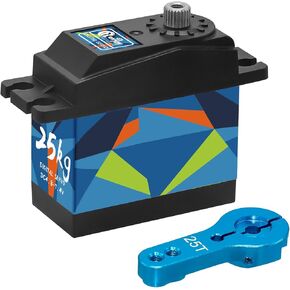 2 Pieces RC Digital Servo, 35KG Steel Gear Servo High Torque Servo with 25T Servo Arm for 1/12 1/10 RC Crawler Car Robot Boat, Colorful Painted
