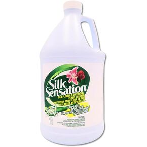 Sparkle Plenty Silk Sensation Artificial Flower & Plant Leaf Cleaner and Shine - Fake Flower Dusting Spray - Silk Plant Cleaner Spray No Wipe - Drip Dry Cleaning Supplies for Artificial Tree (32oz)