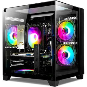 Gaming Desktop Intel Core I7-14700KF 20 Core 5.6GHz PC Computer, RTX 4070 12G, 32G DDR5 RAM, 1TB NVME SSD, Prebuilt Gaming PC Tower Computer for Home and Office (White)