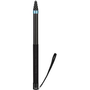 Ultra Long 3M/118 Inch Extension Carbon Fiber Invisible Selfie Stick for Insta360 X4 Insta 360 X3 ONE X/ONE X2/ ONE R ONE RS X3 R X Camera (Black)
