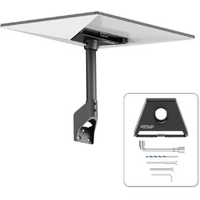 Urmust Starlink Gen 3 Mount, 360° Adjustable Angle Starlink Roof/Wall Mount with Pipe Adapter, Starlink Mounting Kit Gen 3 for Standard Dish, Starlink Pole Mount, Starlinks Internet Satellite Kit