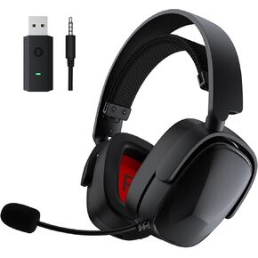 SENZER X100 Wireless Gaming Headset with Mic for PC PS4 PS5 Nintendo Switch Wired for Xbox One, Bluetooth, 40+ Hrs Stereo Sound, Comfortable Gaming Headphones, Customized Side Plates
