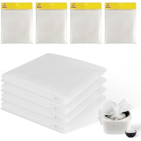 4 Pcs Rice Net, 43.3"×39.4" Sushi Rice Cooking Net,Non-Stick Rice Cooker Napkin,Reusable Home or Commercial Rice Net Napkin,Cooking Steam Cloth,Bamboo Steamer Mat Cloth