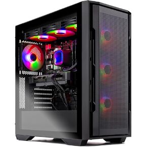 Skytech Rampage Gaming PC Desktop, Ryzen 7 9700X 3.8 GHz (5.5GHz Turbo Boost), AMD RX 9070 XT 16GB GDDR6, 2TB Gen4 NVMe SSD, 32GB DDR5 RAM 6000 RGB, 850W Gold ATX 3.0 PSU, Wi-Fi, Win 11