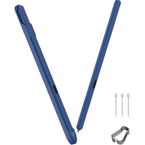 Miimall Fold Edition S Pen for Galaxy Z Fold 6/ fold 5/ fold 4/ fold 3 هواتف فقط ، نصيحة قلم 1.5 ملم و 4096 مستويات الضغط ، قلم القلم الحساس والسلس لـ z fold 3/4/5/6 (قلم+حالة ، أسود)