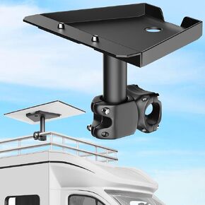 Starlink Gen 3 Rv Ladder Mount, Starlink Gen 3 Roof Rack Mount,Starlink Gen 3 Pole Clamp Mount Adjustable Installation Range 0.8-1.17" for Poles, Roofs, SUVs, and Outdoor Use