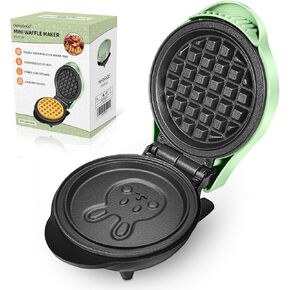 Mini Waffle Maker Electric waffle iron Nonstick One Side Waffle Pan One Side Cartoon Pan for Kids