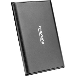Maxone 500GB Ultra Slim Portable External Hard Drive HDD Compatible with PC, Laptop, Grey