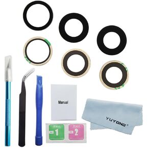 3pcs OEM Original Rear Camera Glass Lens Replacement for iPhone 14 Pro and for iPhone 14 Pro Max with Adhesive Preinstalled with Repair Tools Kit and Installation Manual