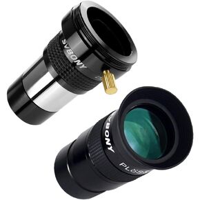 SVBONY SV137 2X Barlow Lens 1.25 inch Metal Body Bundle with Telescope Eyepiece 40mm 1.25 inches Plossl Telescope Lens for