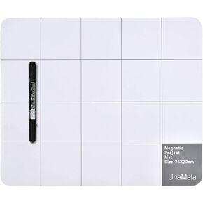 Unamela Magnetic Mat for Tools - Dry Erase Pen, Prevents Losing Screws During Electronics Repair