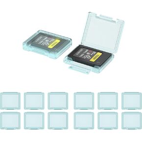 KIWIFOTOS 12 Pack CFexpress Type-A Memory Card Case Transparent with Labels Stickers CF Card Anti-Shock Storage Card Holder in Kuwait