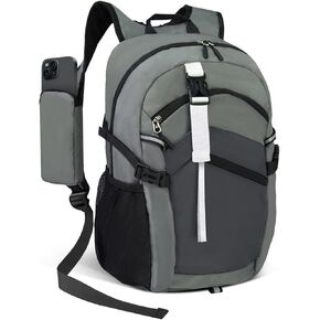 Small Hiking Backpack, 20L Lightweight Travel Backpack with Phone Pocket, Hiking Daypack for Women Men,Beige
