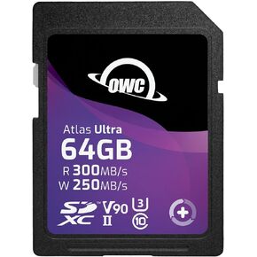 OWC Atlas Ultra 256GB SDXC UHS-II V90 Media Card