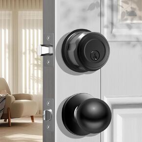 GeekTale Smart Door Lock Deadbolt with G3 Gateway, Fingerprint Deadbolt Door Lock with App, Twist to Lock & Unlock, Smart Lock for Front Door, Remotely Control, Compatible with Alexa, Google Home