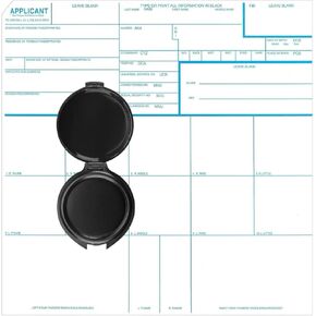 Fingerprint Kit FD-258 Cards, Reusable Ink Pad and Instructions,11-1-20 Newest Version-18 Pack