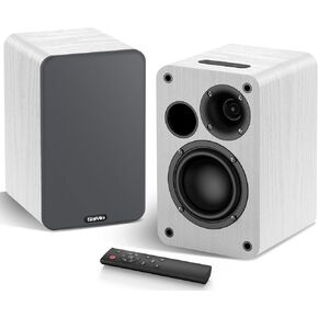 Powered Bookshelf Speakers, 60W Record Player Speakers with 3.5 Inch Woofer, Bluetooth 5.0 Stereo Speakers with Optical/AUX/TV-ARC Connection for Gaming Monitor, Turntable, PC, TV