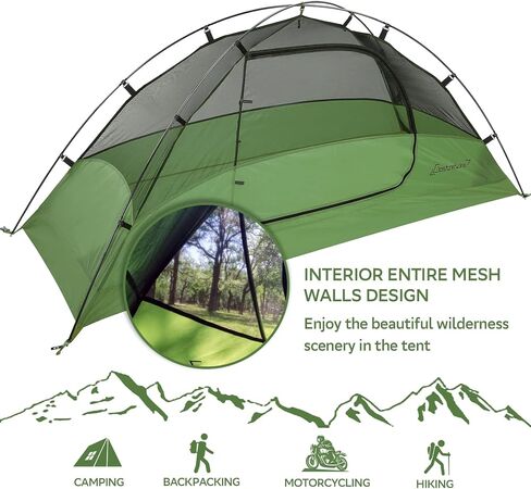 Clostnature Crux Lightweight Tent for Backpacking - 1/2/3/4 Person Ultralight Backpacking Tent, Waterproof Easy Setup Camping Tent, Hiking Tent for Outdoor, Hiking and Mountaineering in Kuwait
