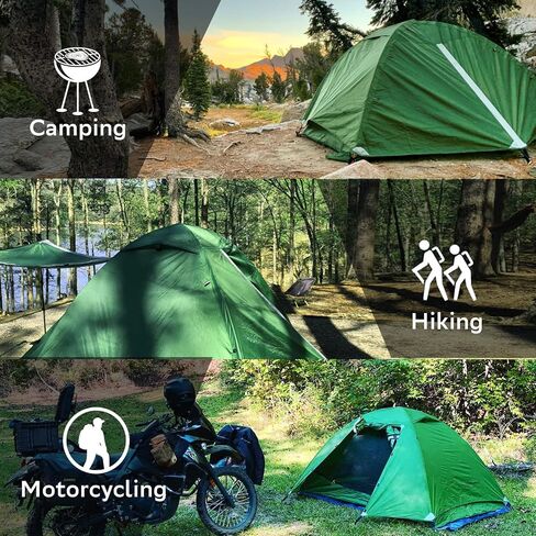 Clostnature Crux Lightweight Tent for Backpacking - 1/2/3/4 Person Ultralight Backpacking Tent, Waterproof Easy Setup Camping Tent, Hiking Tent for Outdoor, Hiking and Mountaineering in Kuwait