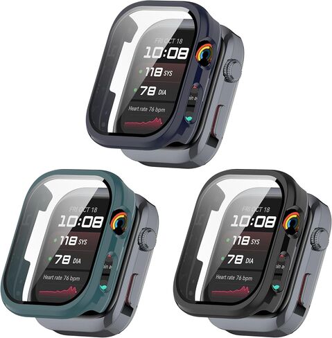 Compatible with Huawei Watch D2 Case, FitTurn Replacement All-Around Color PC Bumper Cover Screen Protector Case Cover for Huawei Watch D2 Smartwatch Accessories (3pack-2) in Kuwait