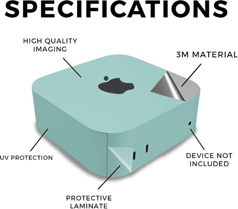 Carbon Fiber Skin Compatible with Apple Mac Mini M4 (2024) - Weed - Premium 3M Vinyl Protective Wrap Decal Cover - Easy to Apply | Crafted in The USA by MightySkins in Saudi Arabia