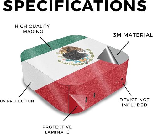 Carbon Fiber Skin Compatible with Apple Mac Mini M4 (2024) - Weed - Premium 3M Vinyl Protective Wrap Decal Cover - Easy to Apply | Crafted in The USA by MightySkins in Saudi Arabia