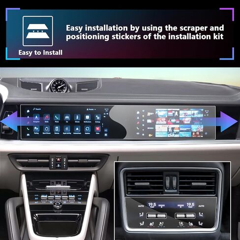 SXCY 4pcs لعام 2024 2025 Porsche Cayenne Accessories 2024 2025 Cayenne Screen Screen in Saudi Arabia