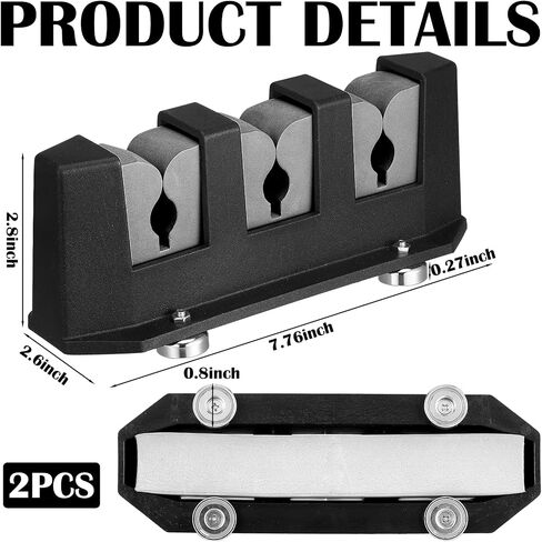 2 Pcs Magnetic Fishing Rod Holder for Car Fishing Pole Rack Vertical Rod Storage Holders for Truck Bed Boat Wall Garage Door(7.76 Inch,Gray) in Saudi Arabia