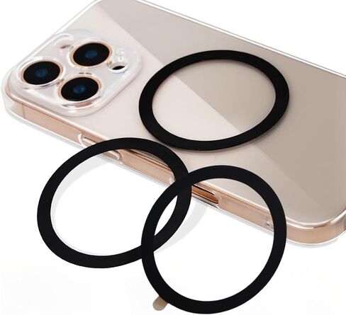 6Black for MagSafe Ring Sticker,Universal Metal Ring Compatible with MagSafe Accessories,for iPhone/Samsung/Google Phone Case,Work with Magnetic Wireless Charger/Wallet/Car Mount/Ring Holder in Kuwait