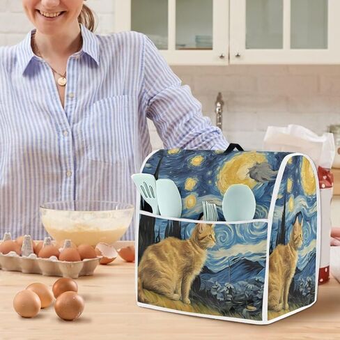 Pumpkin Cock Kitchen Mixer Cover With Drawcord And Storage Pocket Dust-proof Waterproof Kitchen Appliance Accessories Covers For Bowl Lift 6-8 Quart Mixers in Kuwait
