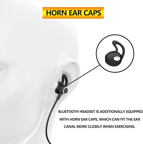 Around the neck headphone, the new Bluetooth 5.4 playtime up to 100 hours LED battery display, with microphone neckband bluetooth headphones, neck headphones semi-in-ear noise cancelling IPX7 (Black) in Saudi Arabia