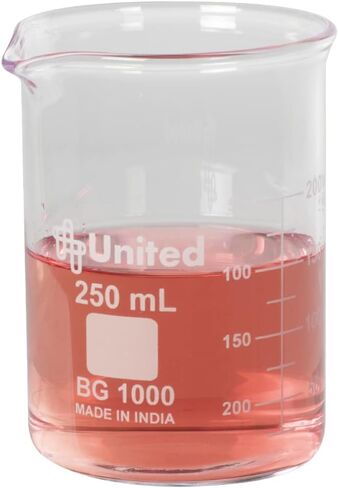 United Scientific™ BG1000-10000 Borosilicate Laboratory Grade Glass Beakers| Griffin Style Low Form Beaker | Graduated with Spout | Designed for Laboratories & Chemistry Classrooms| 10000mL Capacity in Saudi Arabia