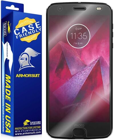 ArmorSuit 2+2 Pack Screen Protector for Motorola Razr+/Plus 2024 Case Friendly MilitaryShield HD Clear Film - Made in USA in Saudi Arabia