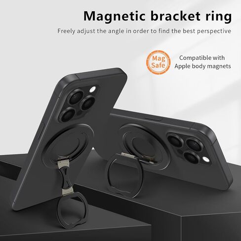 CCSmall for Magsafe Magnetic Phone Ring Holder, Detachable Adjustable Finger Ring Grip and Stand for iPhone 16/15/14/13/12 NHJ Silver Gray in Saudi Arabia