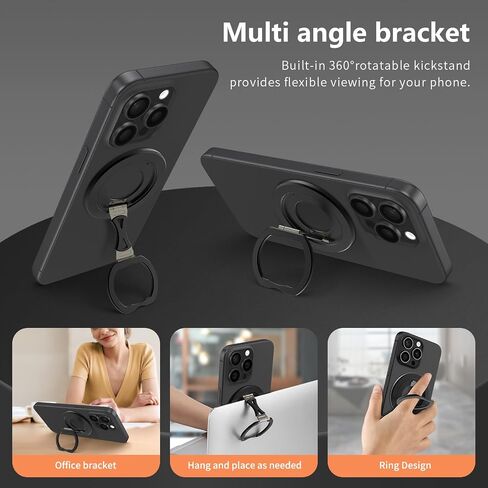 CCSmall for Magsafe Magnetic Phone Ring Holder, Detachable Adjustable Finger Ring Grip and Stand for iPhone 16/15/14/13/12 NHJ Silver Gray in Saudi Arabia
